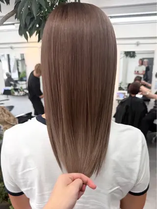 セミロング カラー ヘアアレンジ 🫧透明感カラー/ Wカラー🫧namiのヘアスタイル