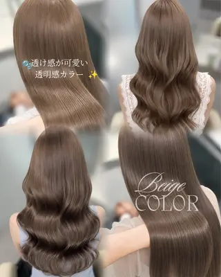 ロング カラー 透明感カラー×顔周り mizuki🫧のヘアスタイル