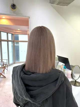 ロング カラー モテ艶🪄ベージュ カラー🧸RUKAのヘアスタイル