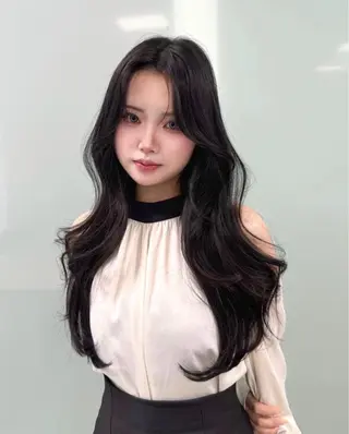 ロング カラー 大人っぽ韓国ヘア 💙yuma💙のヘアスタイル