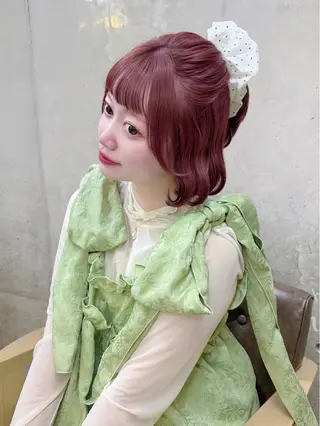 カラー 🍓艶モテ暖色カラー 🎀mayu🍓のヘアスタイル