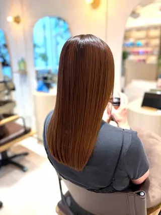 ロング カラー 菅原 渚のヘアスタイル