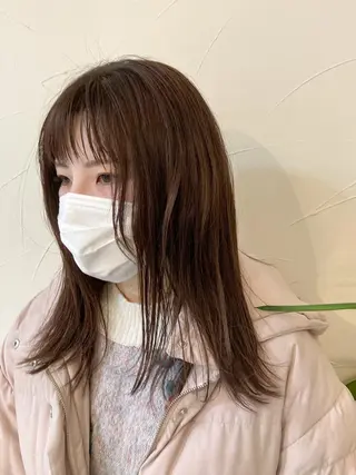 ミディアム カラー 樋野 亮のヘアスタイル