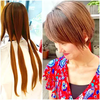 ショート カラー 大人女性ショート専門 tomodaのヘアスタイル