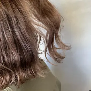 ミディアム カラー メンズカットパーマ/ ブリーチ高柳将太のヘアスタイル