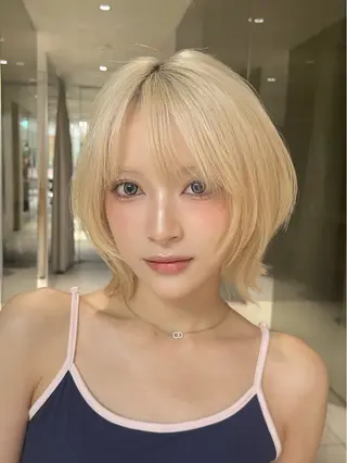 ショート カラー ⟡ボブ⟡レイヤー⟡ MINX岩下愛翔のヘアスタイル