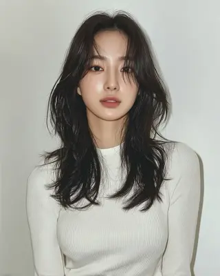 ロング カラー パーマ 似合わせカットカラー ・パ—マ✨ちえのヘアスタイル