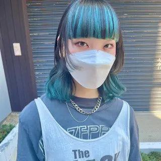 ミディアム 堺 鳳 ママ美容師 yukariのヘアスタイル