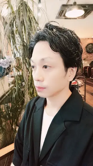ミディアム カラー パーマ ヘアアレンジ メンズ キッズ ネイル マツエク・マツパ 【西八王子】Siq ●FM●オーナーのヘアスタイル