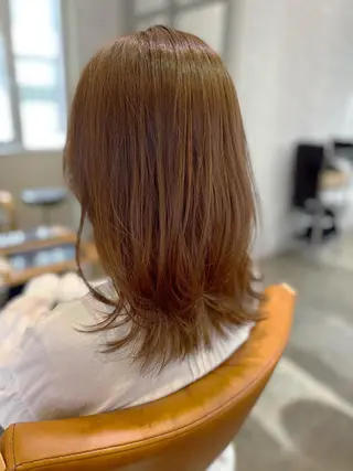 セミロング カラー 縮毛矯正&髪質改善 ⭐️OGUのヘアスタイル