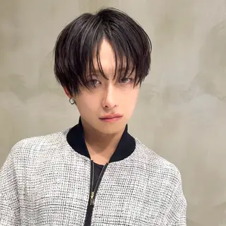 ショート パーマ メンズ 岡田大志🇰🇷 中/韓メンズヘアのヘアスタイル