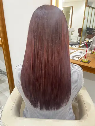 ロング カラー 縮毛矯正🫧/ 武笠 友香🤍のヘアスタイル
