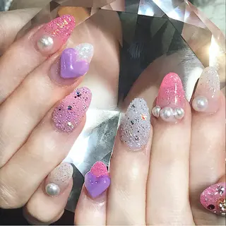 ネイル 渋谷/チップ長さ出し 👑アプレgel-xのネイルデザイン