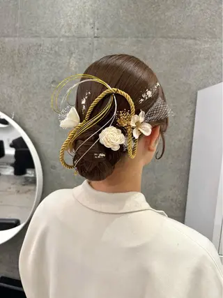 ロング ヘアアレンジ 卒業式お呼ばれ🕊️ ヘアセット✴︎ミキのヘアスタイル