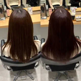 ミディアム カラー 髪質改善ヘアケア 艶髪特化/上田のヘアスタイル