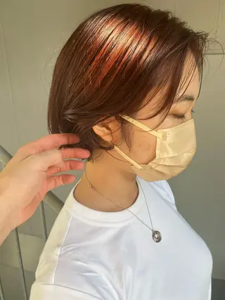 ショート カラー センターパート特化 井上健太のヘアスタイル