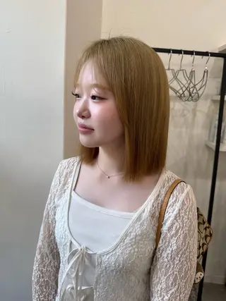 ミディアム LA KING soraのヘアスタイル