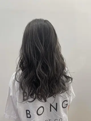 ロング カラー ヘアアレンジ 色落ちまでキレイに！ ！女性サロンのヘアスタイル