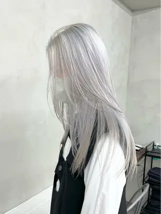 ロング カラー ブリーチ ハイトーン 特化🌈フジタハルキのヘアスタイル