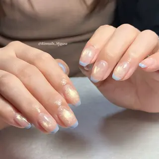 ショート RIN NAILS ᥫ᭡Migusaのネイルデザイン