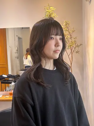 ミディアム カラー ナチュラル大人っぽい スタイル MAORIのヘアスタイル