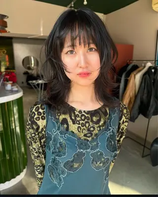 ミディアム 梅田デザインカラー 🌈🏆ヒノキのヘアスタイル