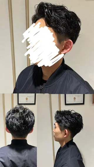 パーマ メンズ 似合わせレイヤー/ 髪質改善/長瀬叶翔のヘアスタイル