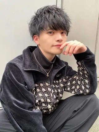 ショート カラー メンズ 【メンズサロン】 BLUCK 横浜のヘアスタイル