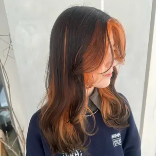 カラー デザインカラー/パー マ🦖外岡咲希🦖のヘアスタイル
