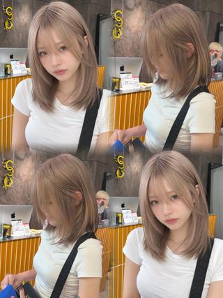 カラー 💖ブリーチ縮毛矯正 髪質改善💖ケンシンのヘアスタイル