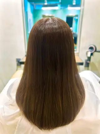セミロング カラー 当日OK◎艶カラー /木下ゆりえ🌸のヘアスタイル