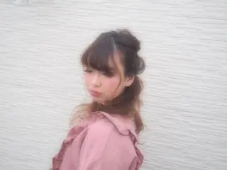 ショート ミディアム ヘアアレンジ 【体験】韓国 メイク&ヘア天神のヘアスタイル
