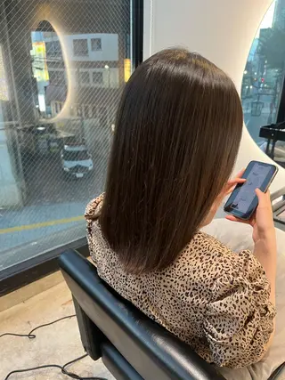 セミロング 似合わせカット🎀 上谷 汐織のヘアスタイル