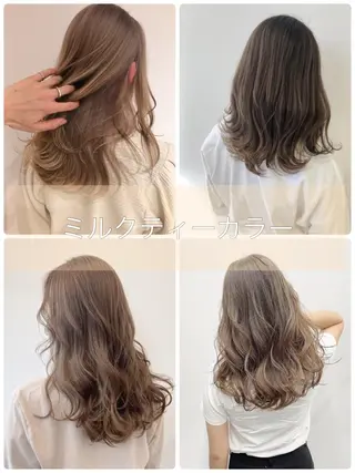 ロング カラー レイヤーカット 赤み消し　店長/大和のヘアスタイル