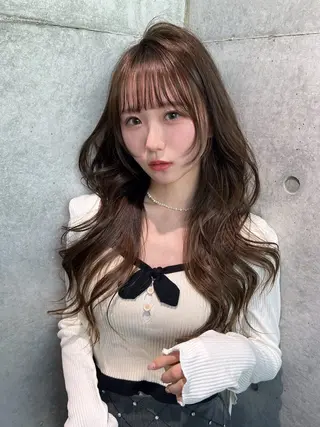 ロング 福岡縮毛矯正✨️ ストレート 向井和輝のヘアスタイル