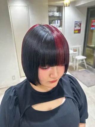 ショート カラー デザインカラー🎨 下北沢 / 磯部のヘアスタイル