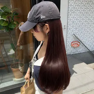 ロング カラー 🩵髪質改善🩵潤艶 ストレート💠クルミのヘアスタイル