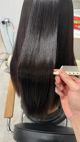 ロング パーマ 廣岡 慶紀のヘアスタイル