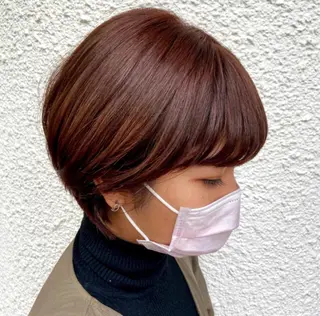 ショート カラー 髪質改善・ボブ・ ショート 丸毛一輝のヘアスタイル