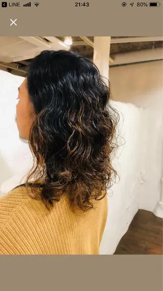 セミロング カラー 伊藤 優希のヘアスタイル