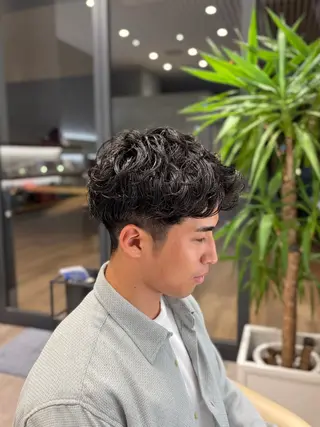 パーマ メンズ 高橋 南波のヘアスタイル