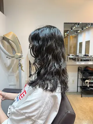 セミロング 【表参道】似合わせ パーマ/神野 楓のヘアスタイル