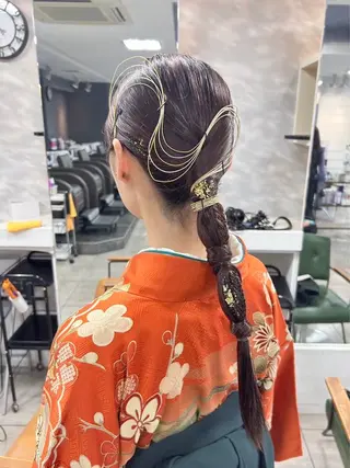 ロング レイヤー/艶髪カラー 森本くるみのヘアスタイル