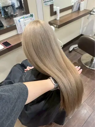 ロング カラー 艶カラー/髪質改善/ ネイル🦋 レア🦋のヘアスタイル