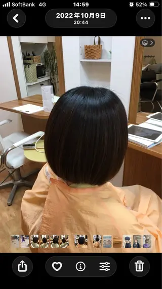ショート 高畑駅×縮毛矯正 縮毛矯正湯浅貴子のヘアスタイル