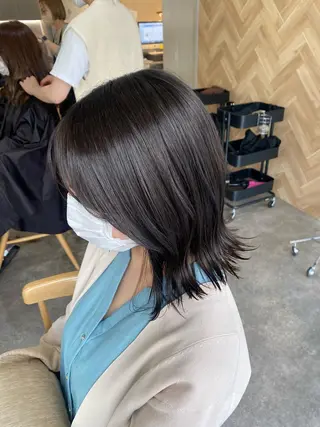 ミディアム カラー ヘアアレンジ ボブ /ニュアンス/ satomi🧸💖のヘアスタイル