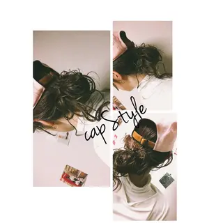 セミロング パーマ ヘアアレンジ くるくるパーマ aikoのヘアスタイル