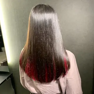 セミロング カラー 🥀ケアブリーチ🥀 一ノ瀬🥀のヘアスタイル