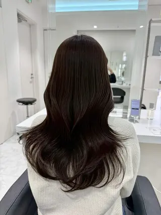 カラー レイヤー/韓国風顔 まわりカット♡横浜のヘアスタイル