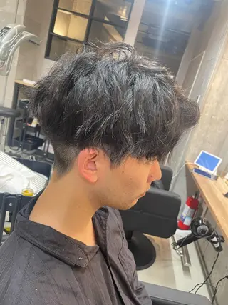 ミディアム メンズ メンズ縮毛矯正 細谷碧海のヘアスタイル